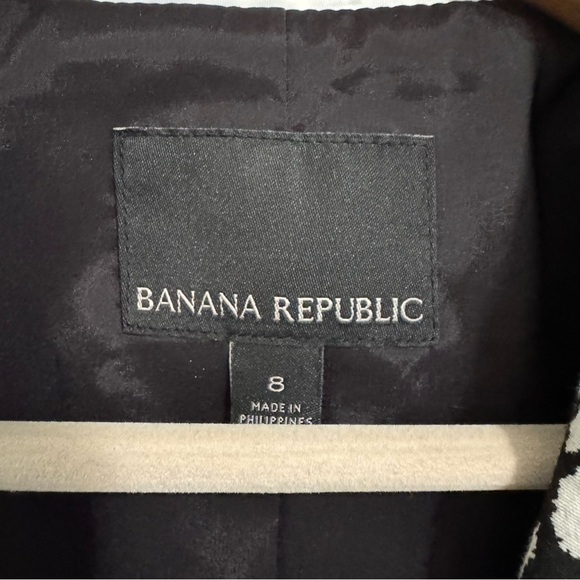 Banana Republic Black & White Print Blazer - Picture 5 of 8